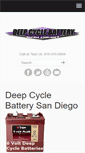 Mobile Screenshot of deepcyclebatterystore.com